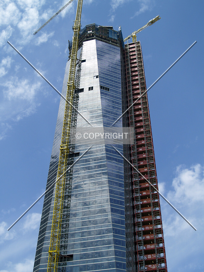 Looking up from the northeast