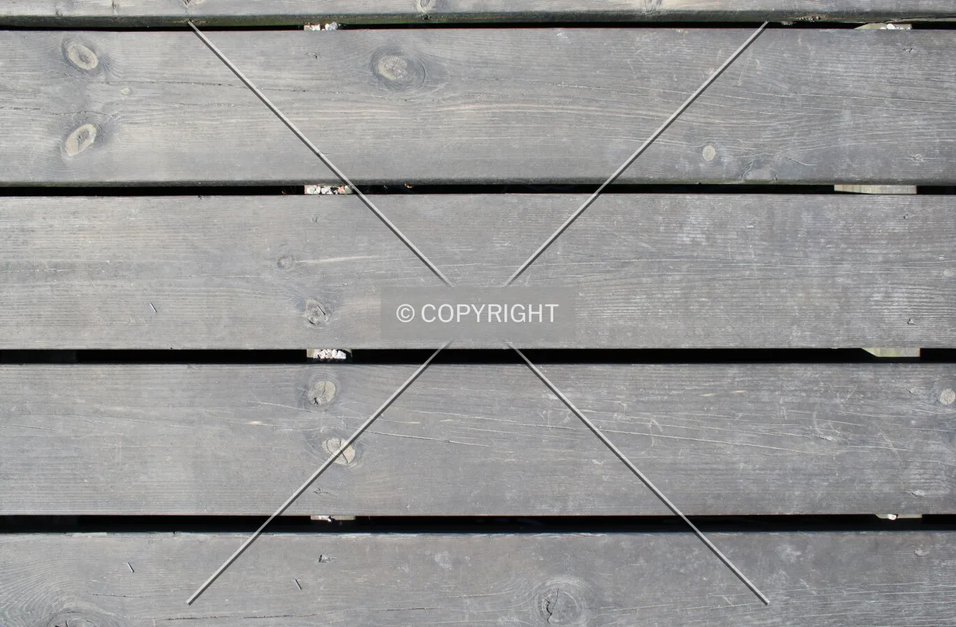 Wood planks on a pier