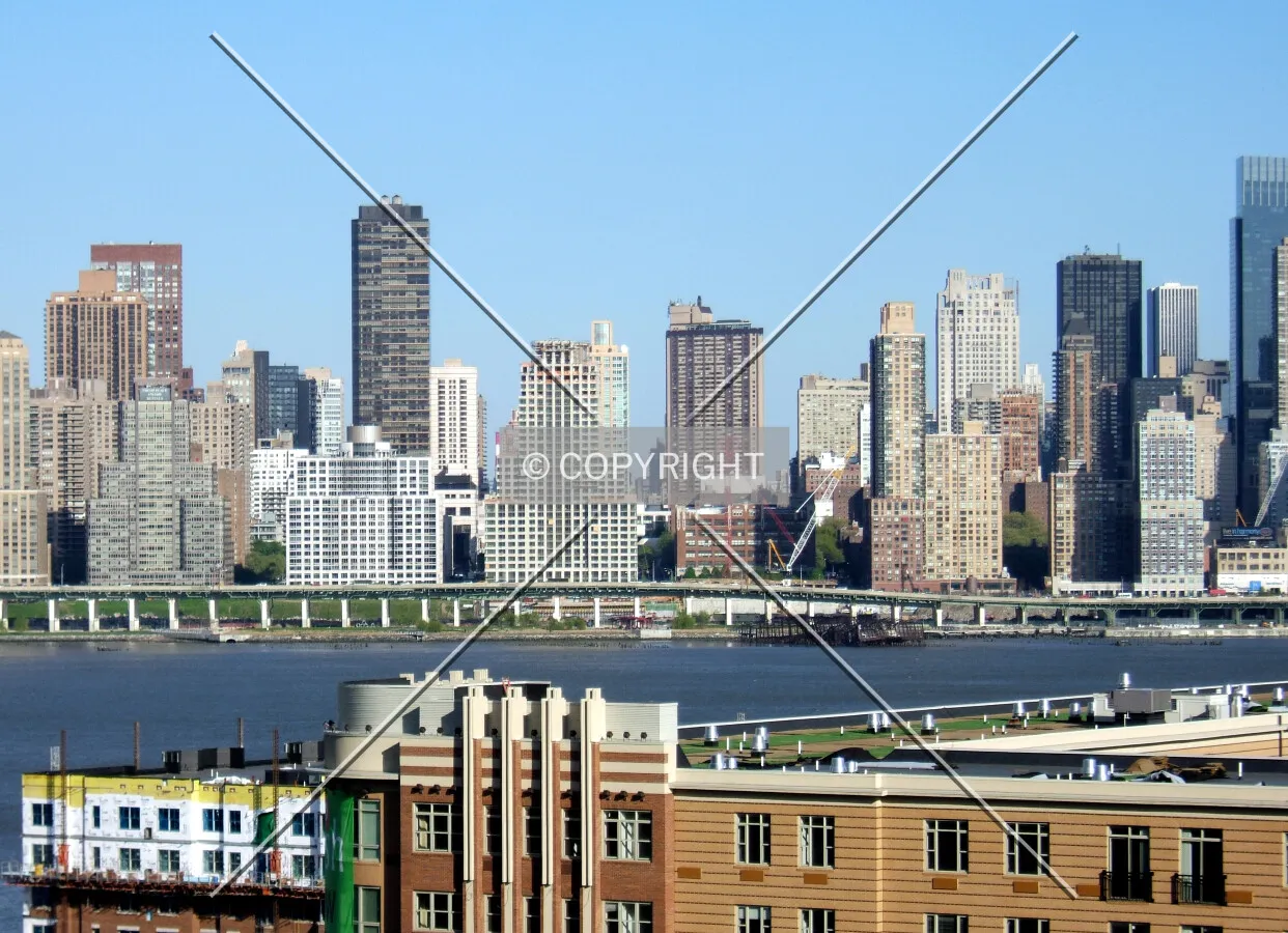 View from the northwest across the Hudson River