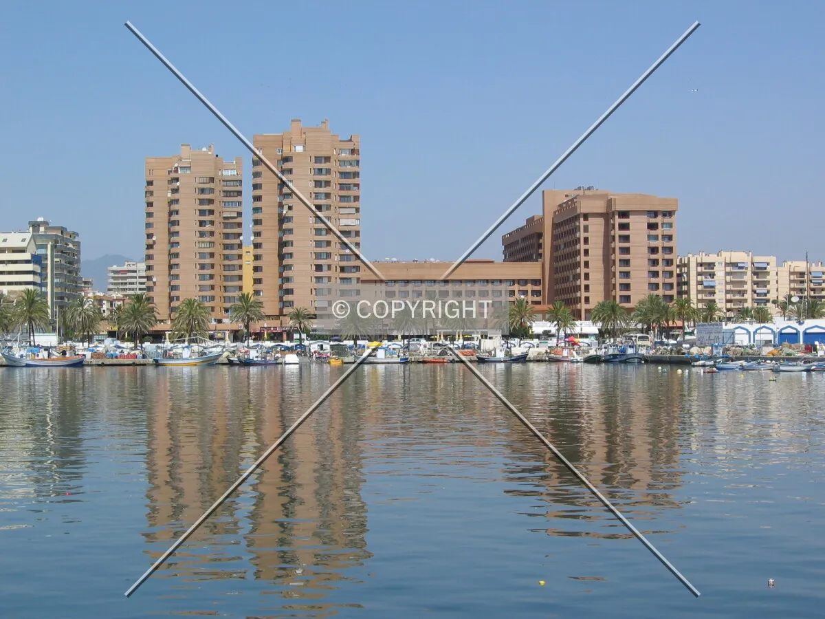 Looking northwest from the port