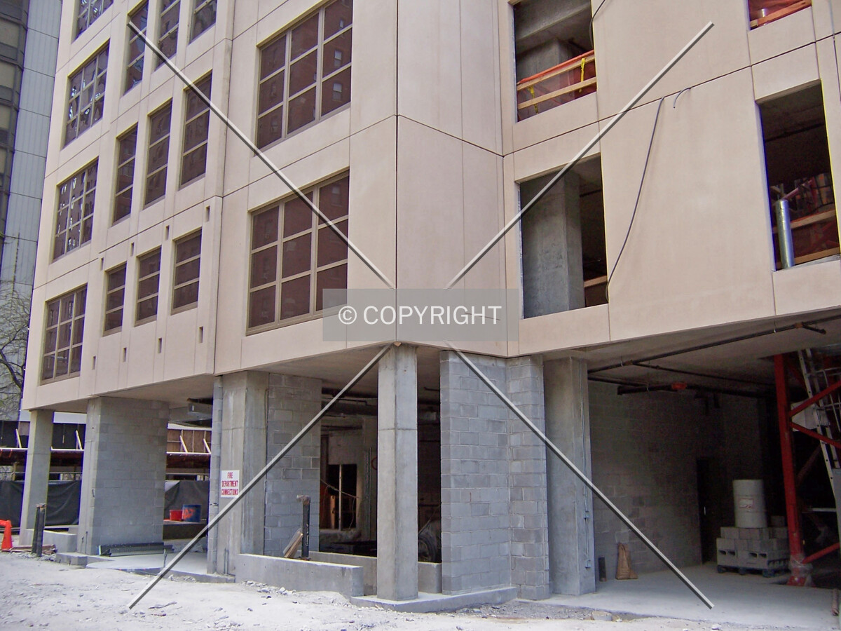 Base of the building along Dearborn Street
