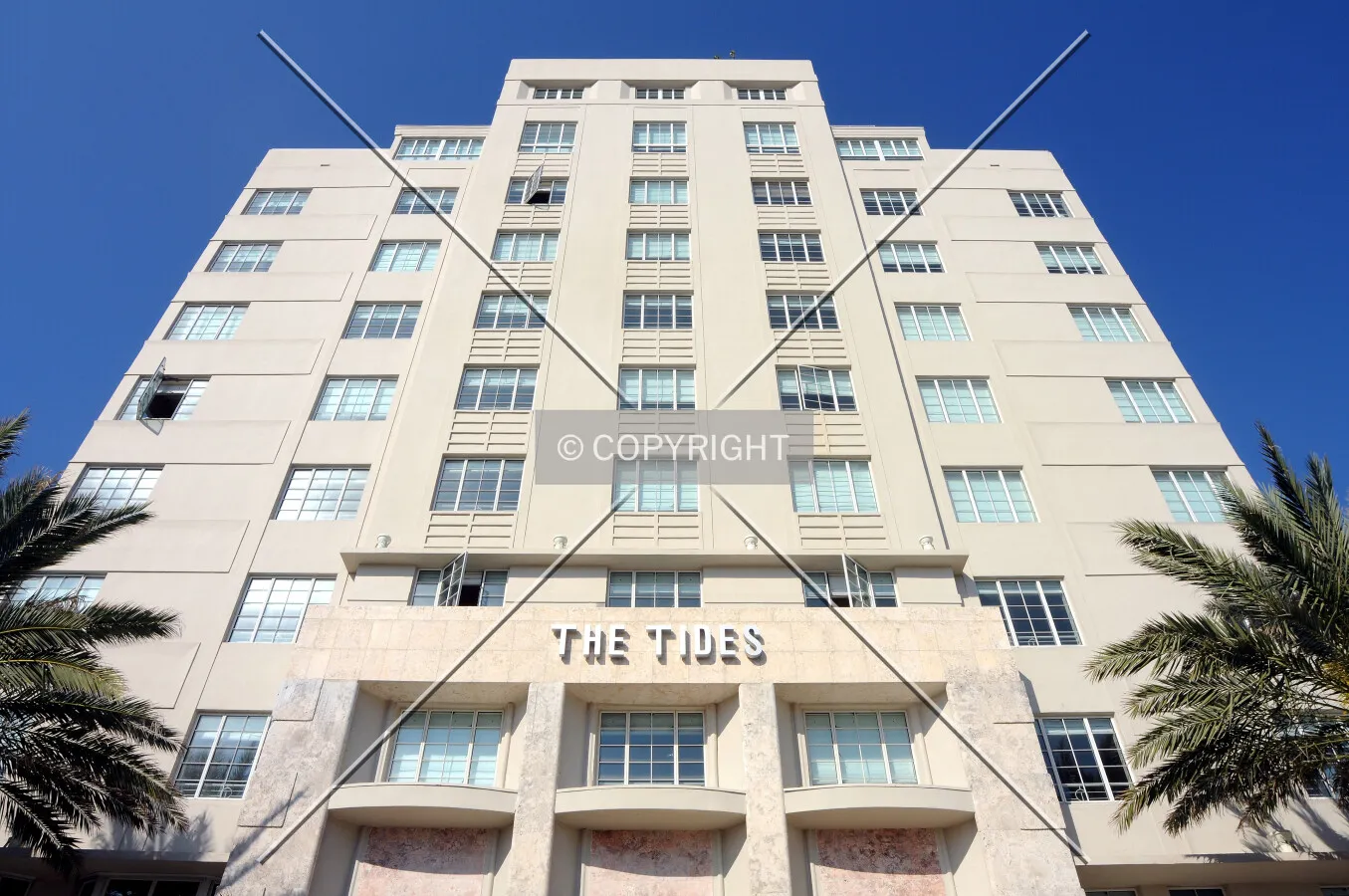 Looking up from the east