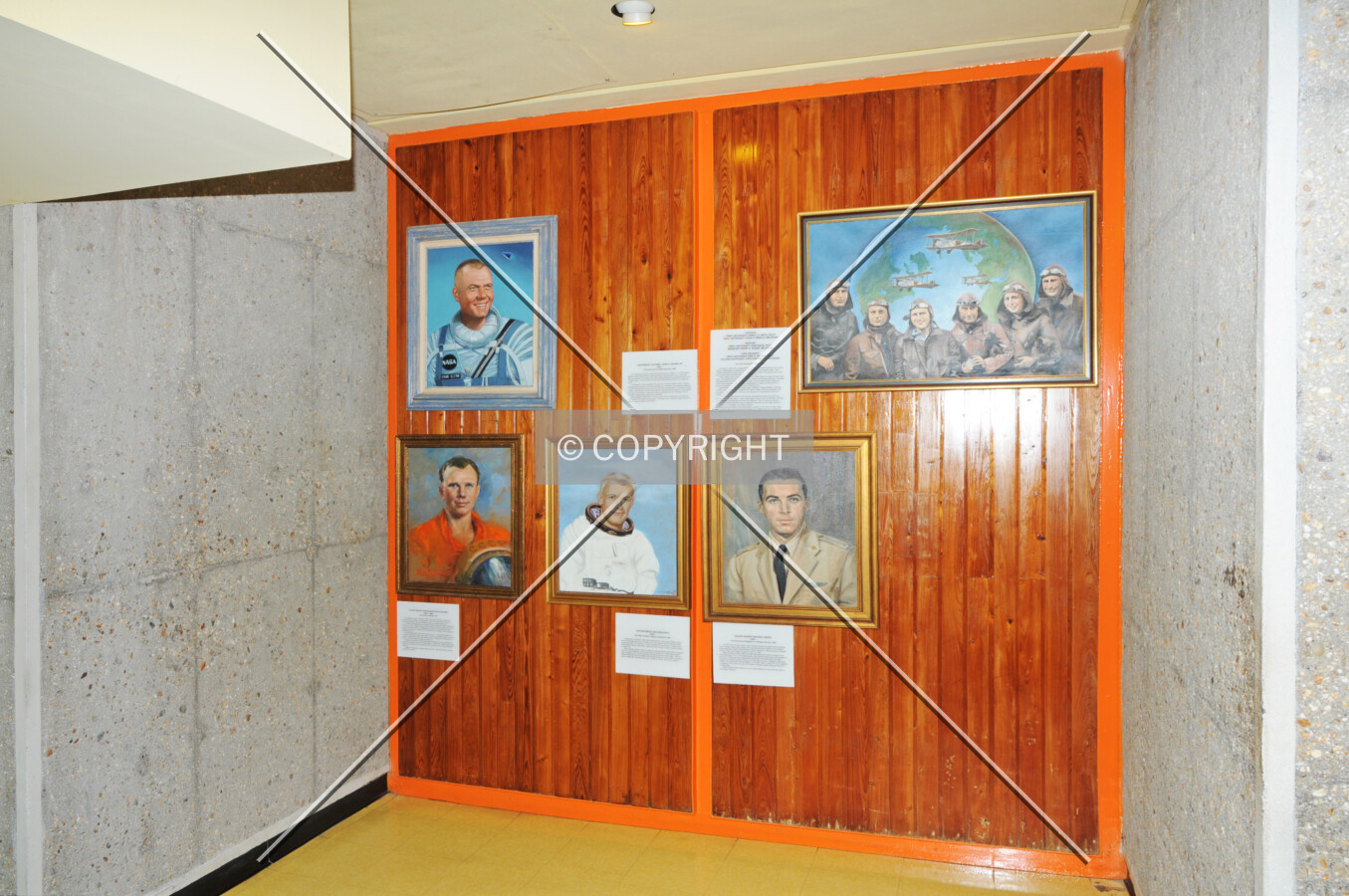 View of the museum section of the center