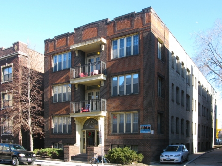 View to the northeast across LaSalle Avenue