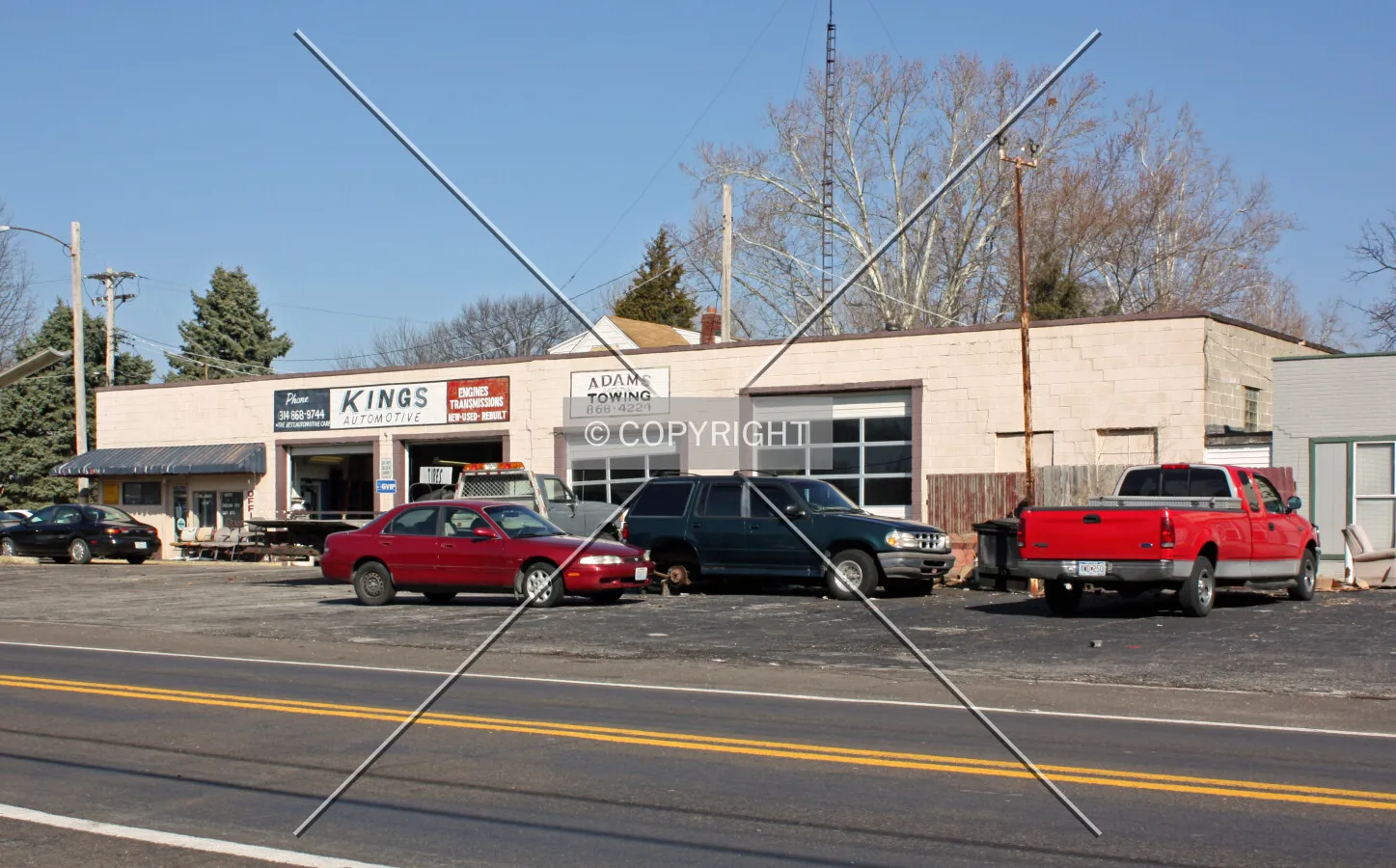 View from the southeast