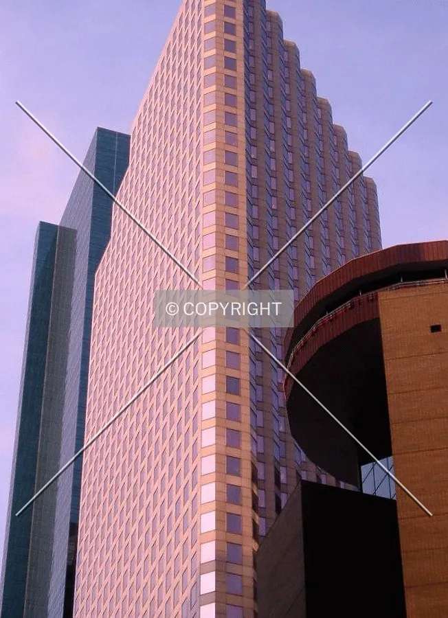 The top of the building from the southwest