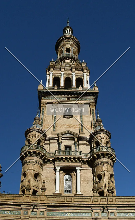 Looking up to the northern tower