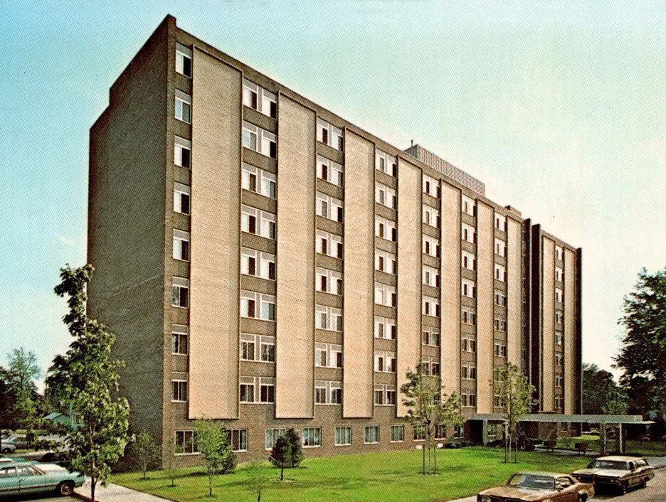 Vintage view from the southwest