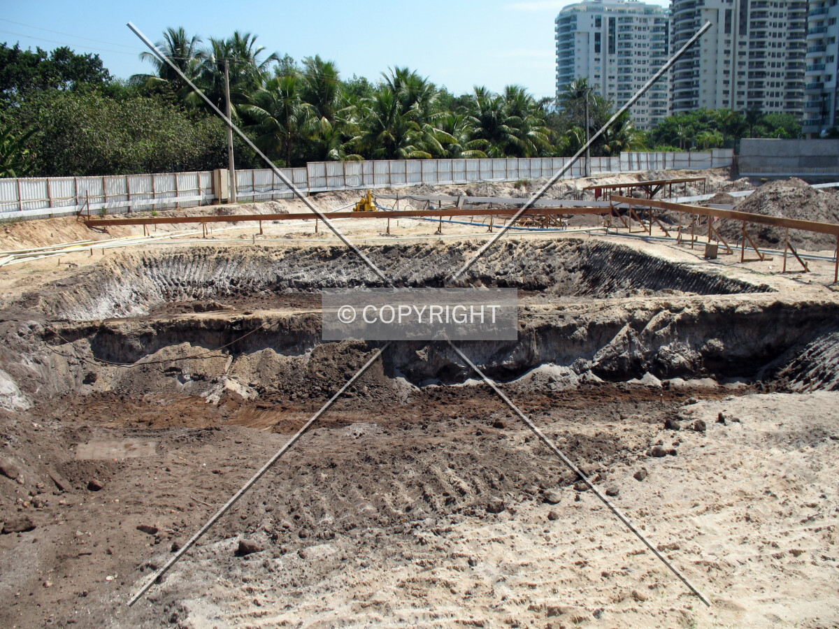 During the excavation works
