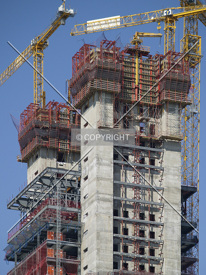 Top floors as seen from the east