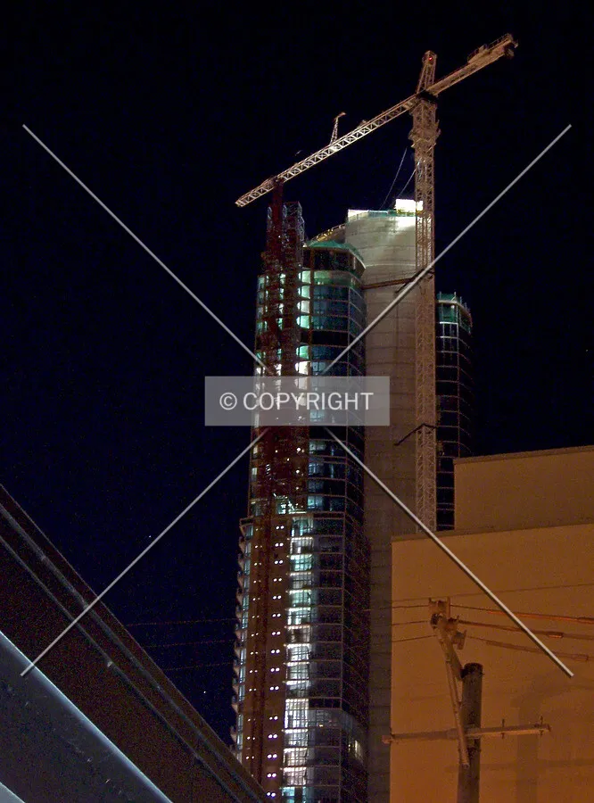 Upper half viewed from the 1200 Block of south Wabash Avenue to the west