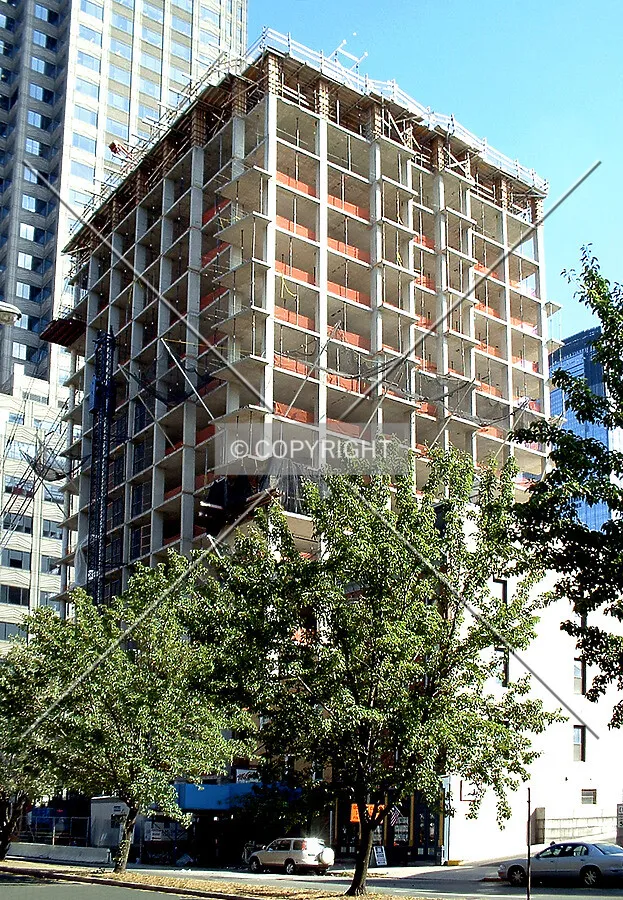 View from the northwest across Montgomery Street