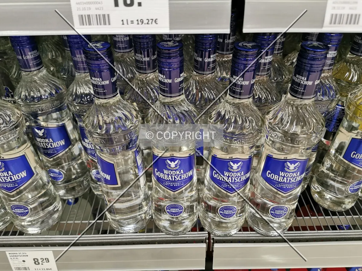 Vodka bottles