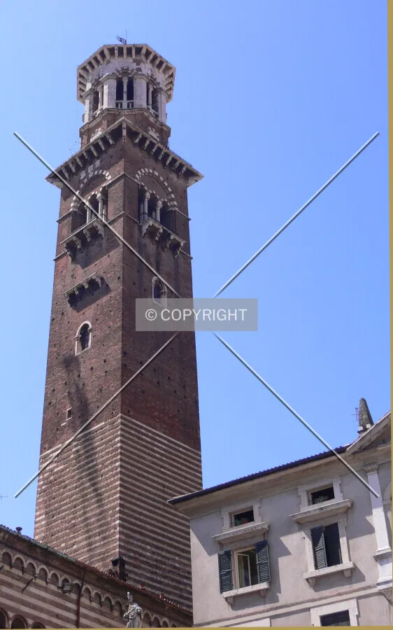 View behind Piazza delle Erbe