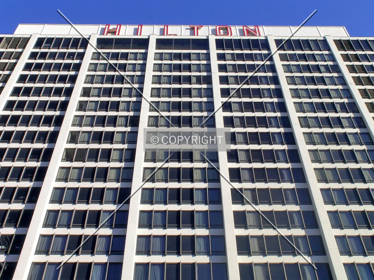Looking up the western facade