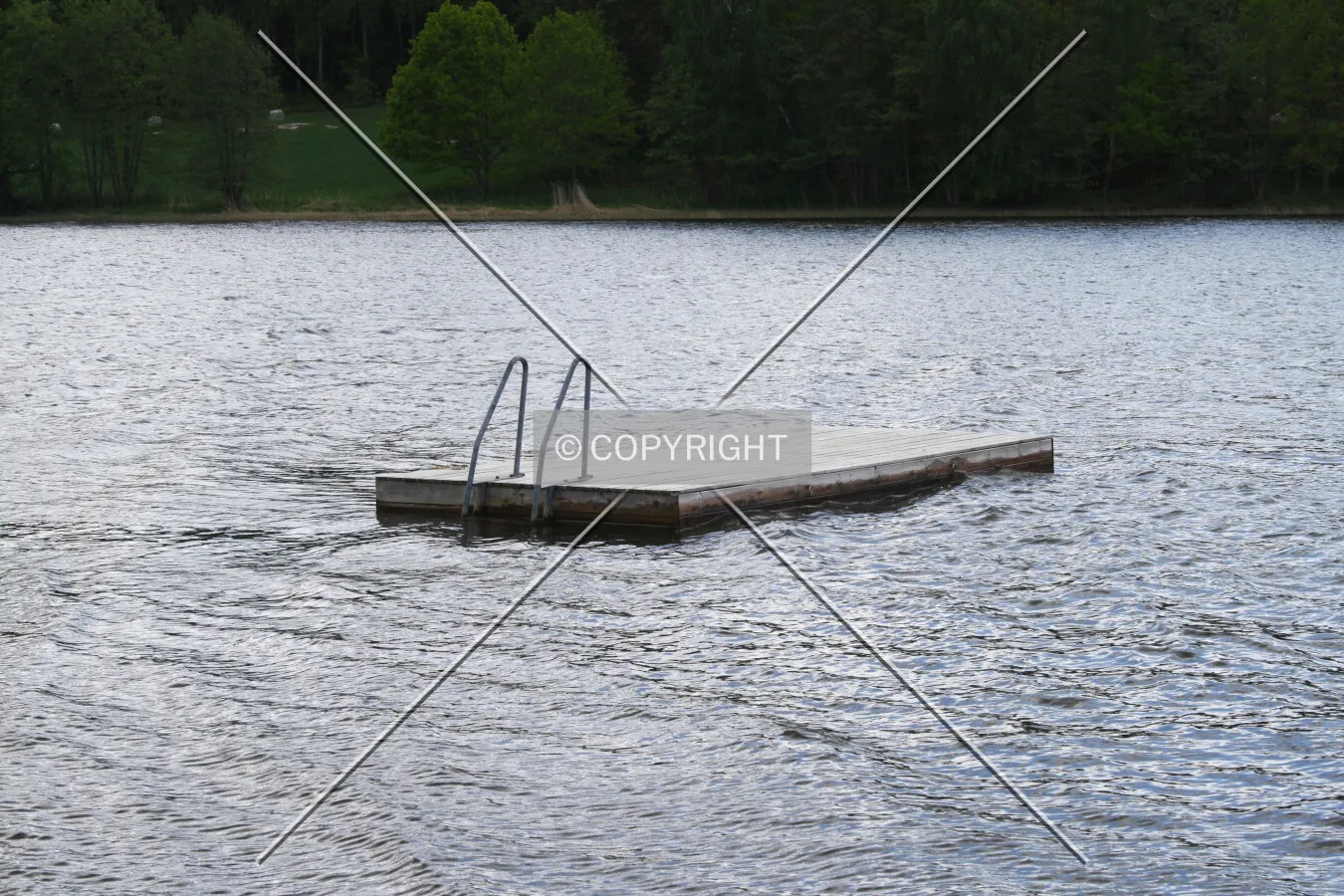 A swimming platform