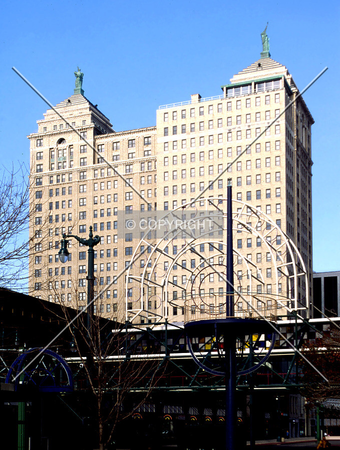 View from the south along Main Street