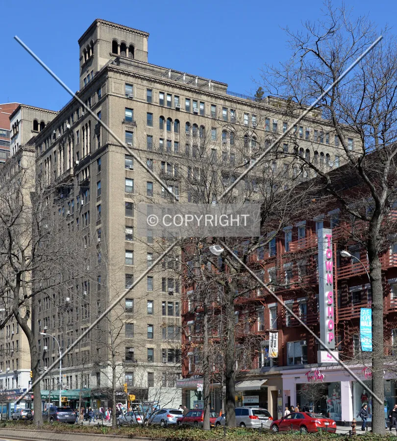 View from the southwest on Broadway