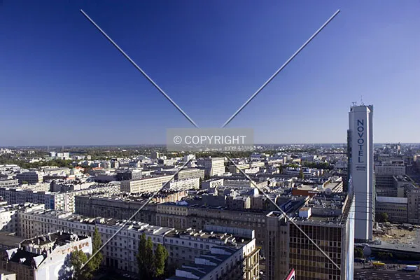 Looking southeast from Chmielna 35