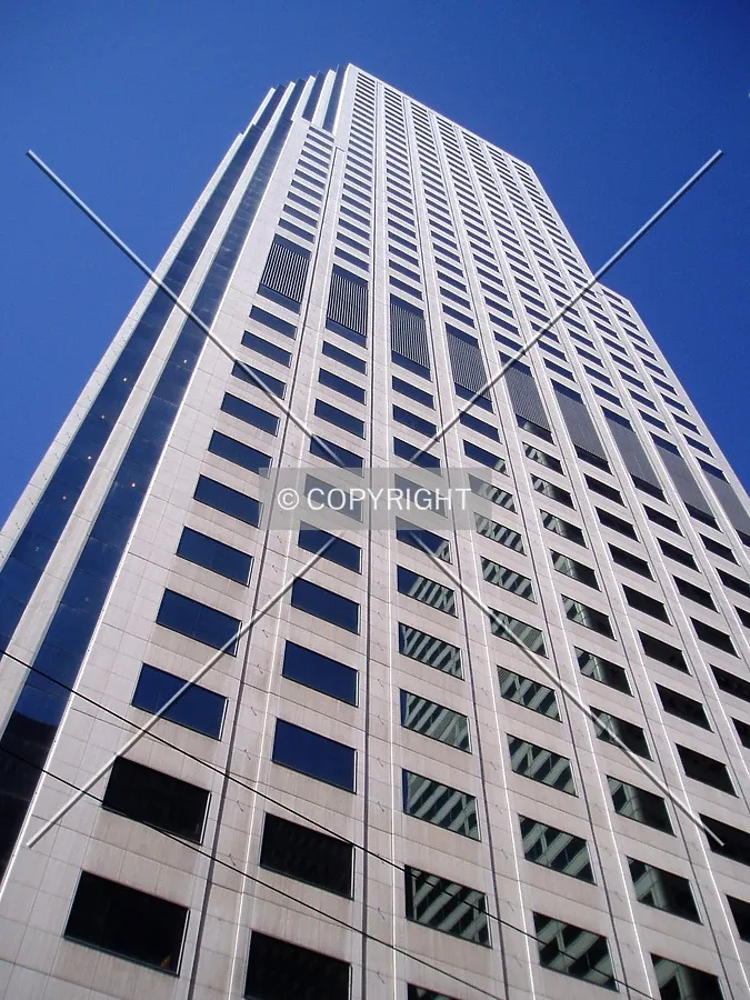 Looking up from the east on Fremont Street