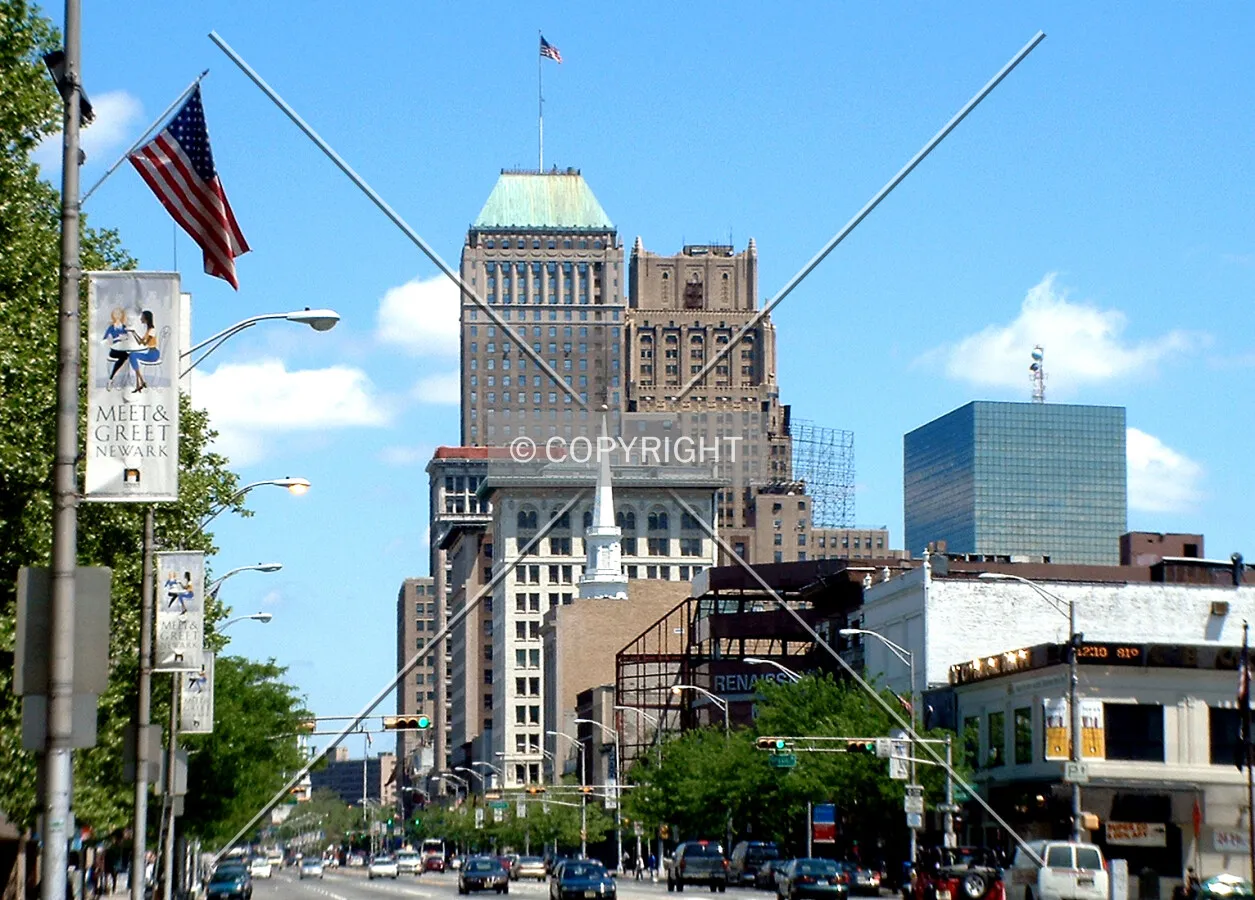 View northeast along South Broad Street