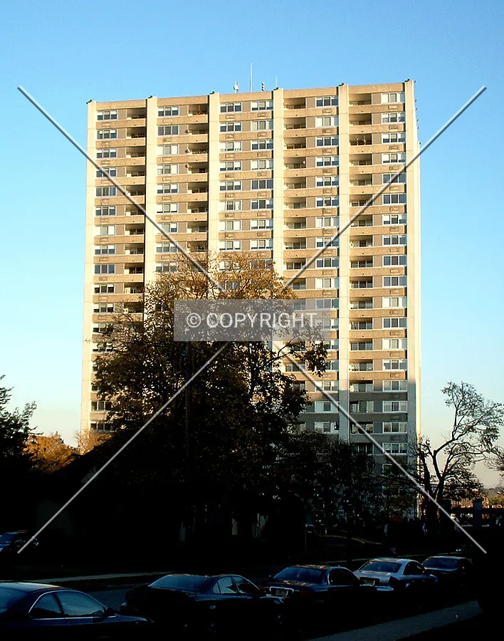 View from the northwest along Beech Street