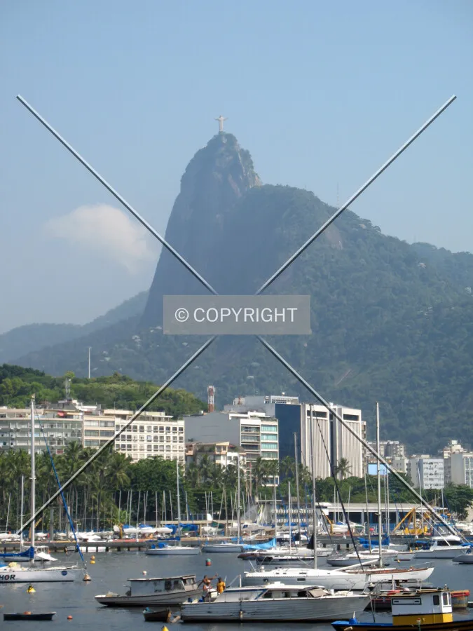 Corcovado mountain seen from Urca