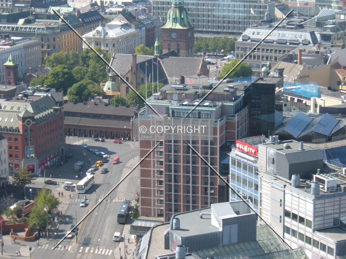 View from Oslo Plaza Raddison SAS hotel