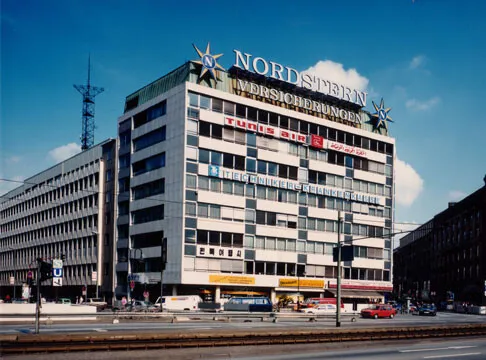 As seen from the side
