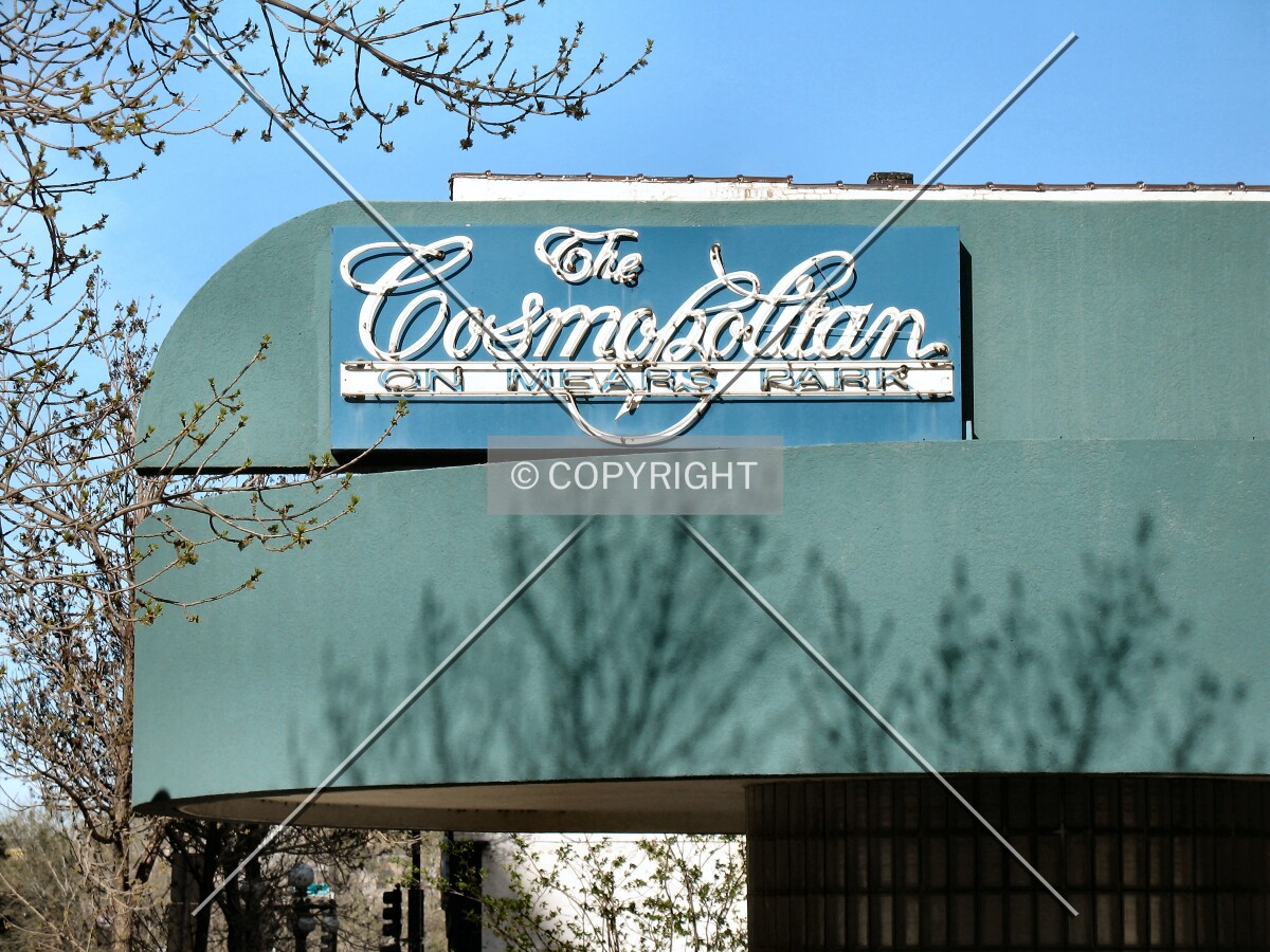 Entrance canopy along East 6th Street