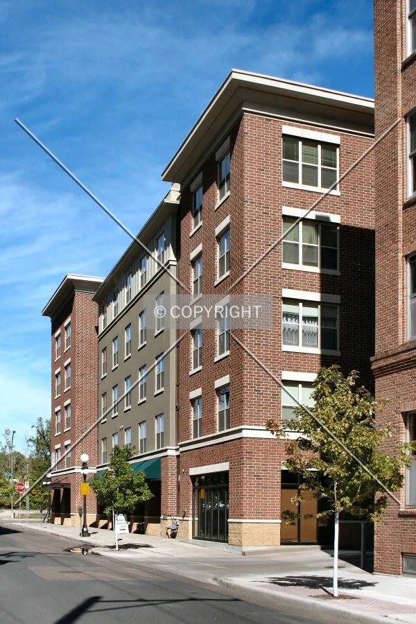 View to the north across Sibley Street