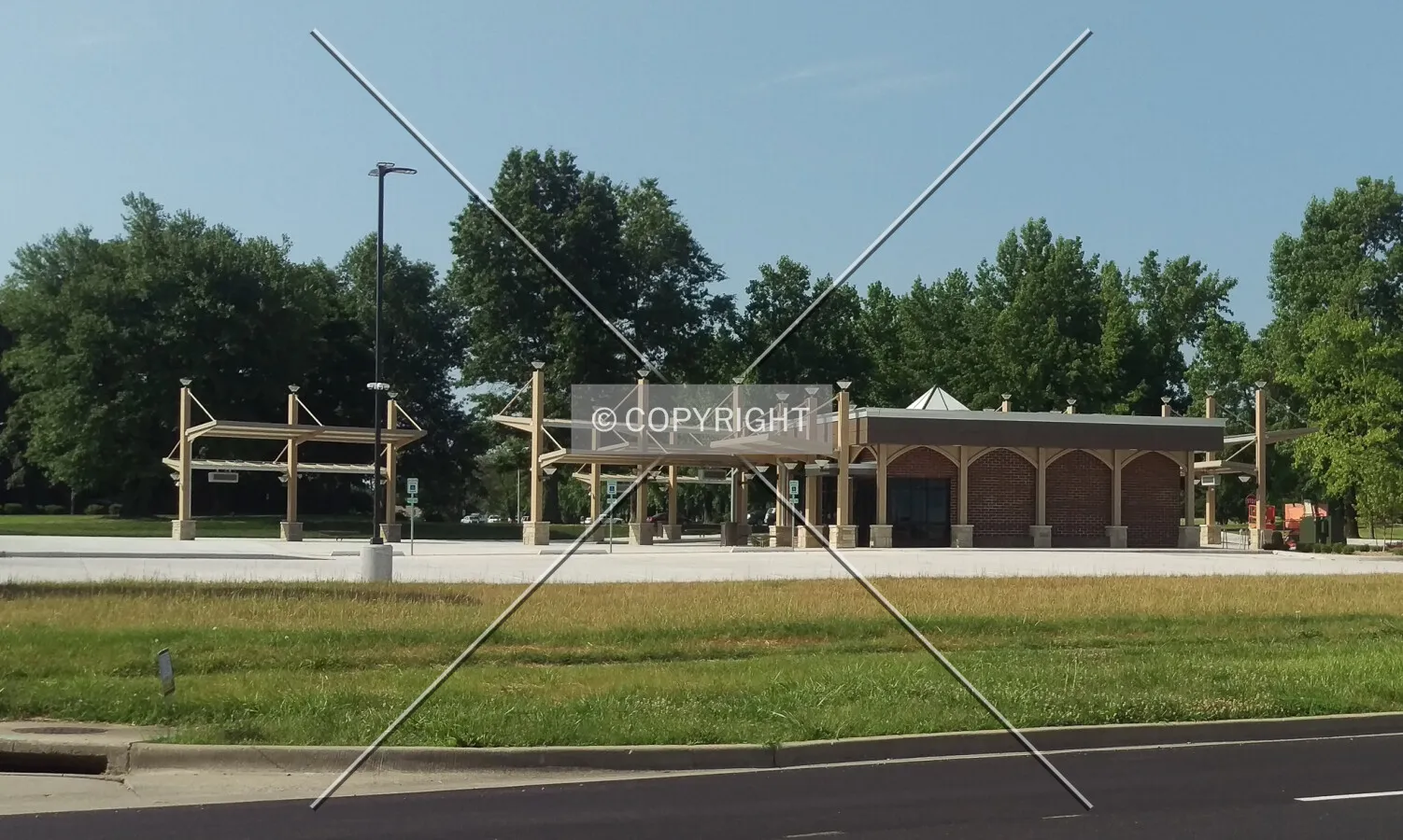 View from the northeast; July 4, 2019