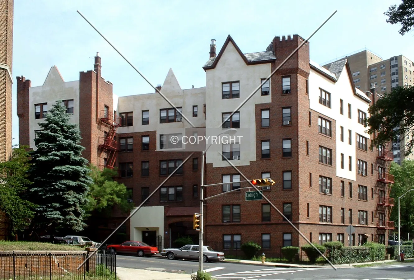 View from the southwest across Elizabeth Avenue