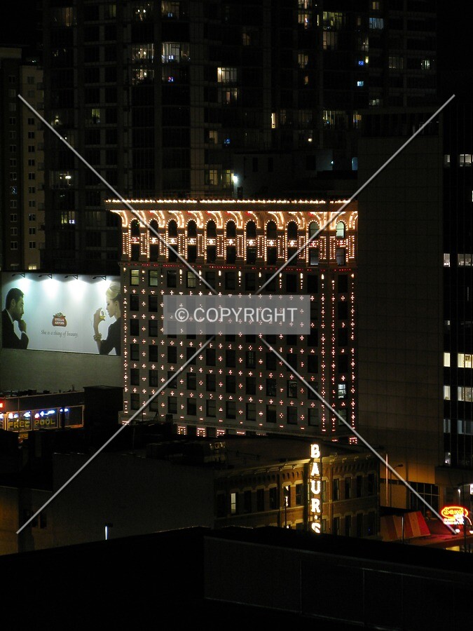 Night view from the Westin Tabor Center
