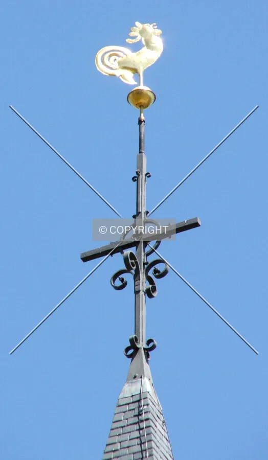 The spire's tip