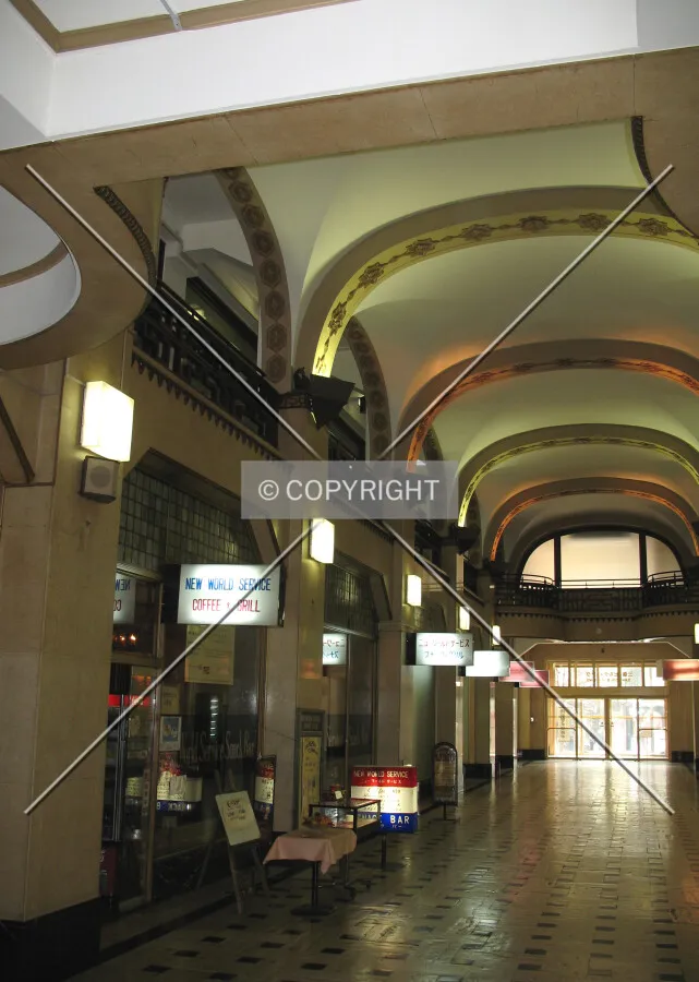 A cafe on the ground floor