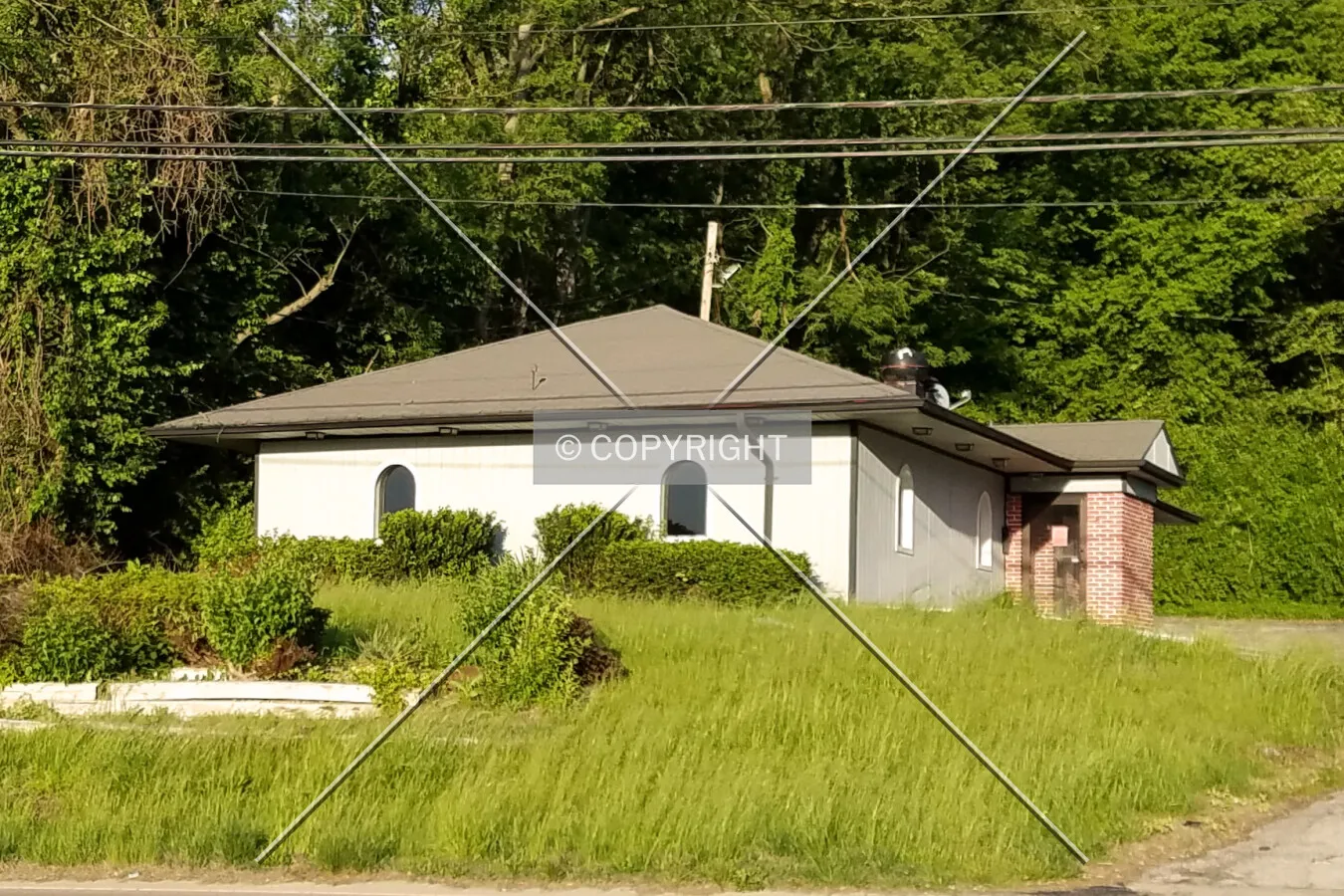 View from the southwest; May 2, 2017
