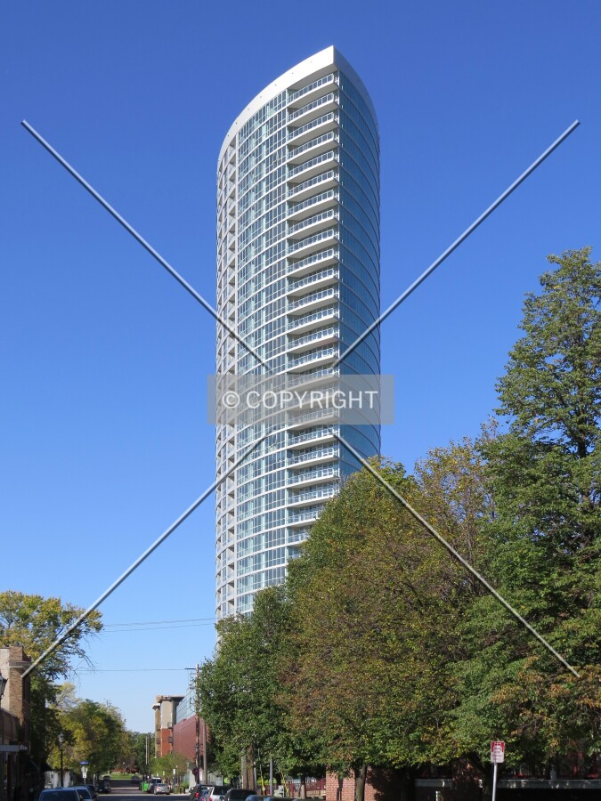 View to the west along 14th Street