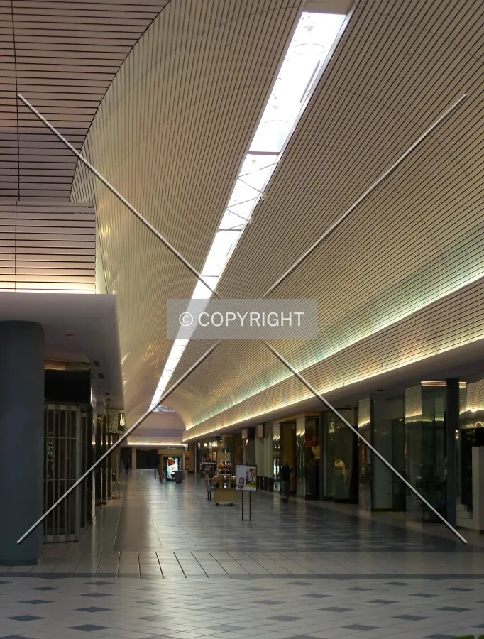 Looking down the main hallway from the atrium that leads to the Dillard's department store; January 3, 2008