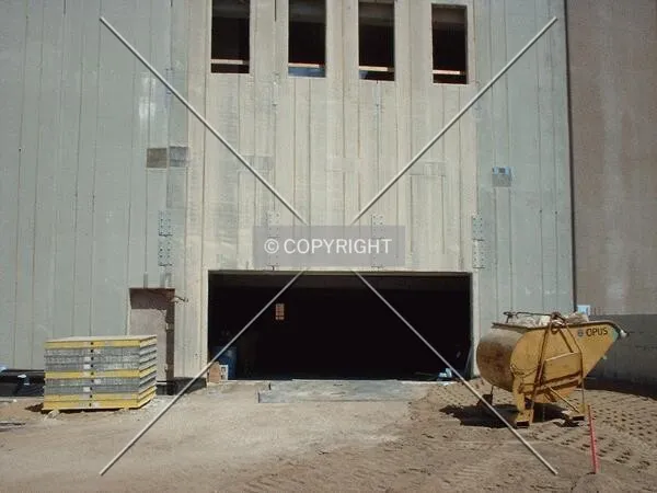 Future garage entrance