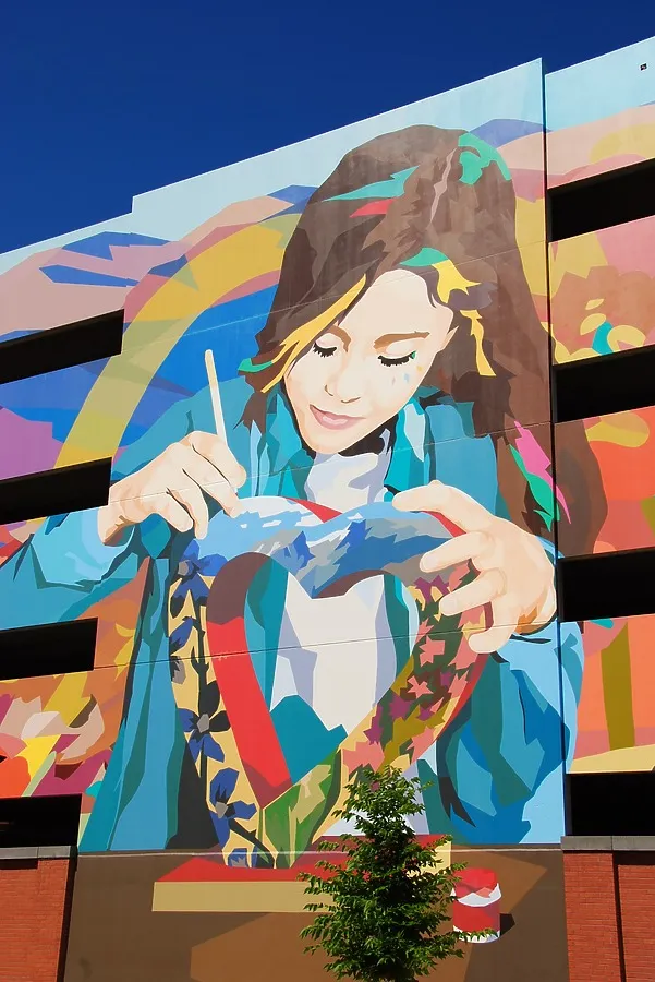 Mural on the east wall