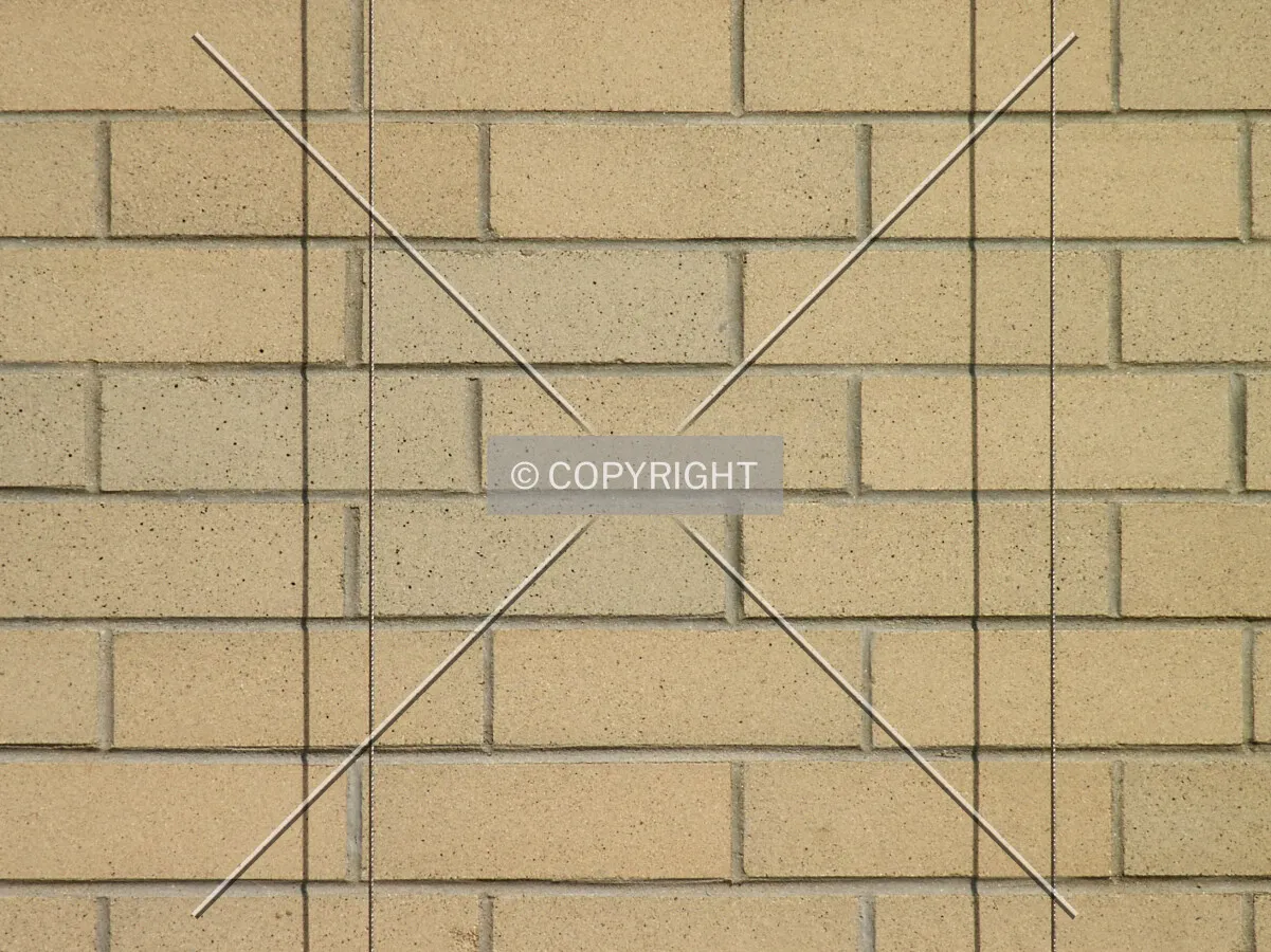 Close-up of the brick facade