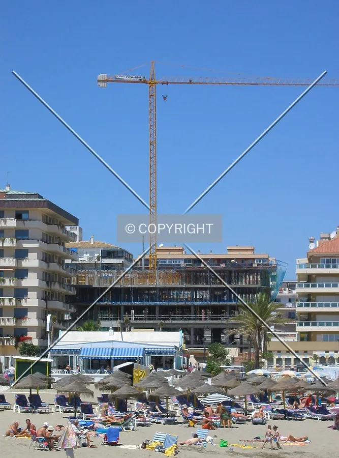 Zoomed view from the east end of the port