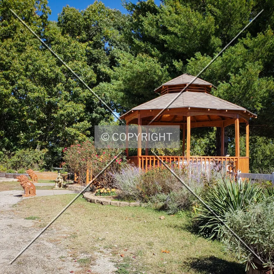 Gazebo at the rear of the property; October 21, 2018