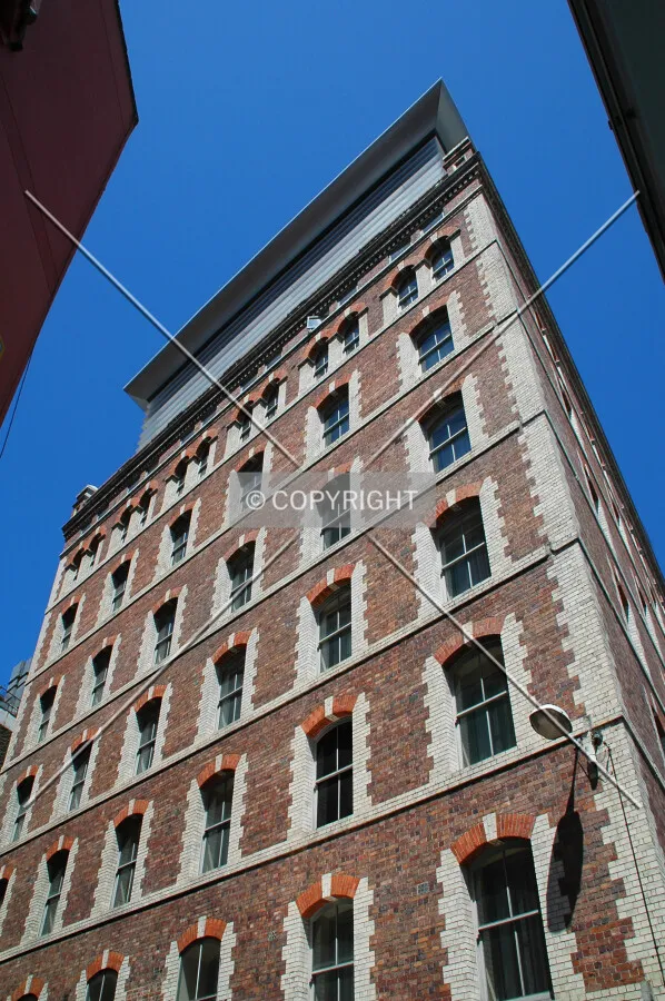 Looking up the north side