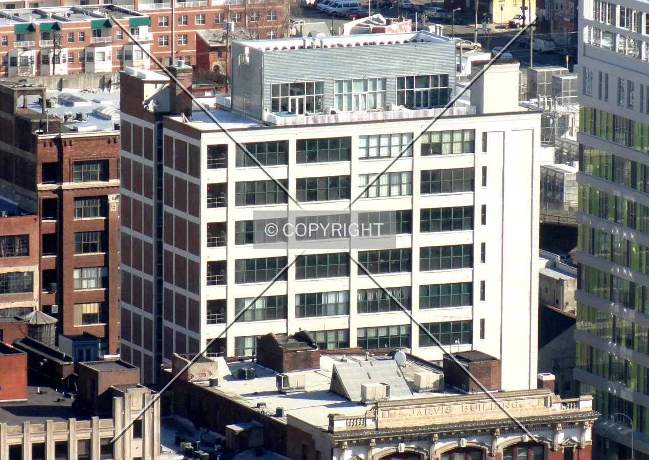 From City Hall to the southwest