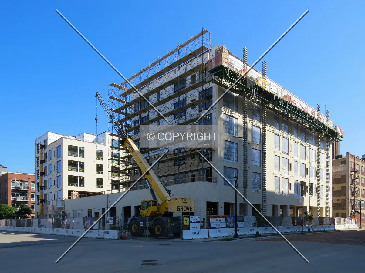 View to the north across 4th Street & 6th Avenue North