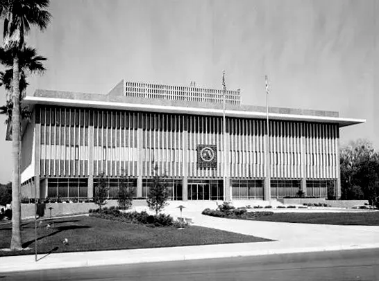 Vintage view of the original 1965 wing in 1965