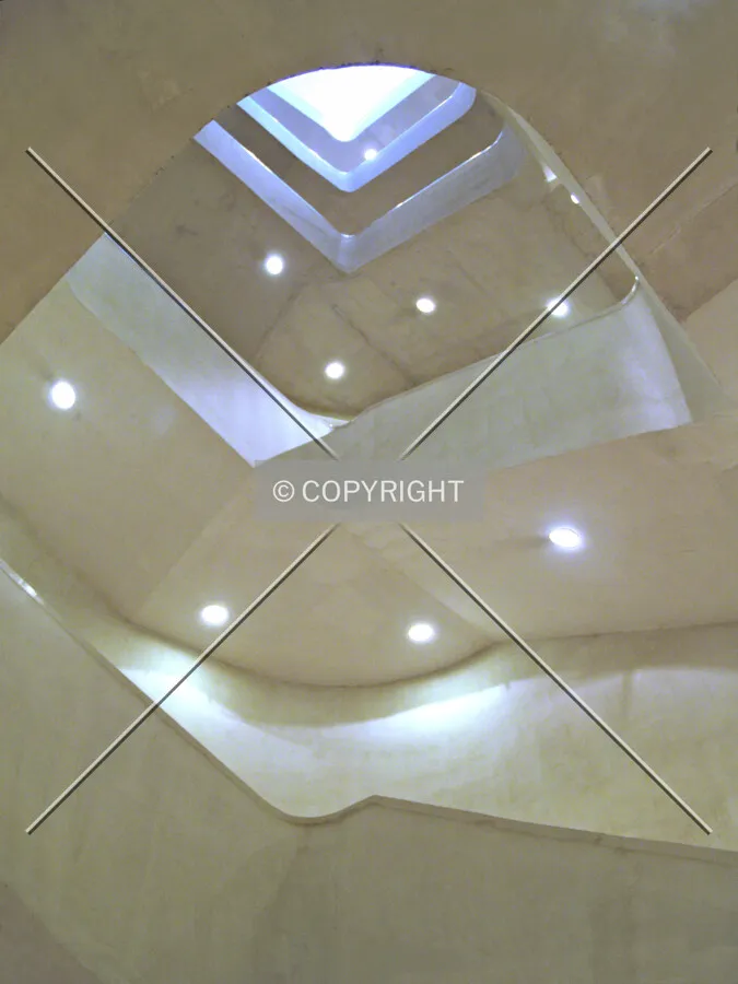 Looking up the stairwell