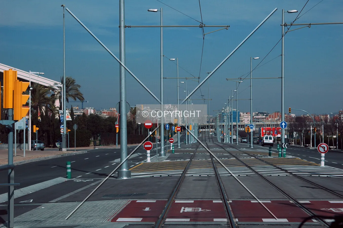 Avinguda Meridiana from a tram